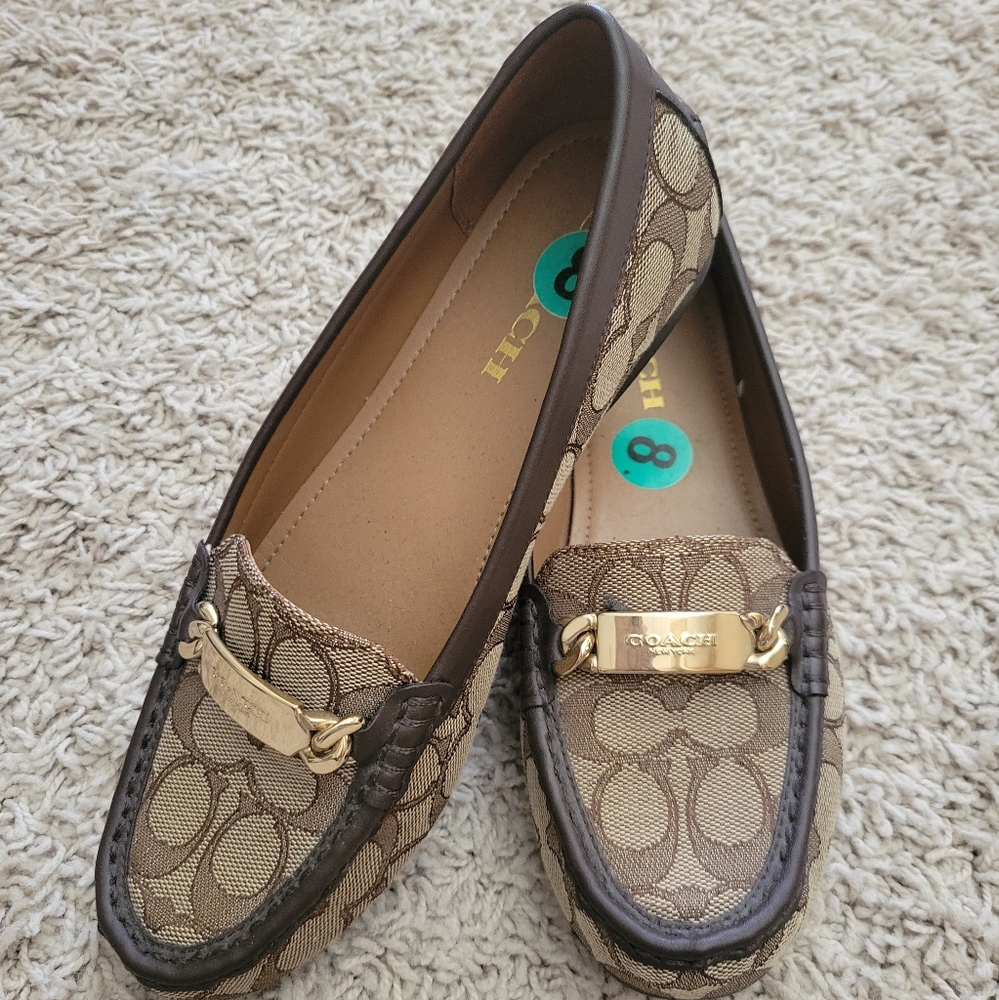 Coach Signature Olive Loafers